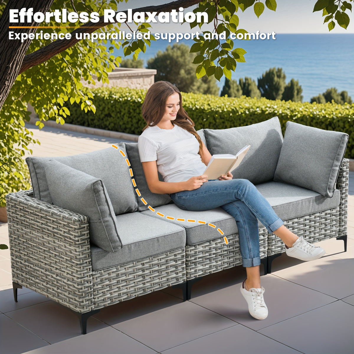 2 3 5 8 10pcs deep seat outdoor patio furniture set outside