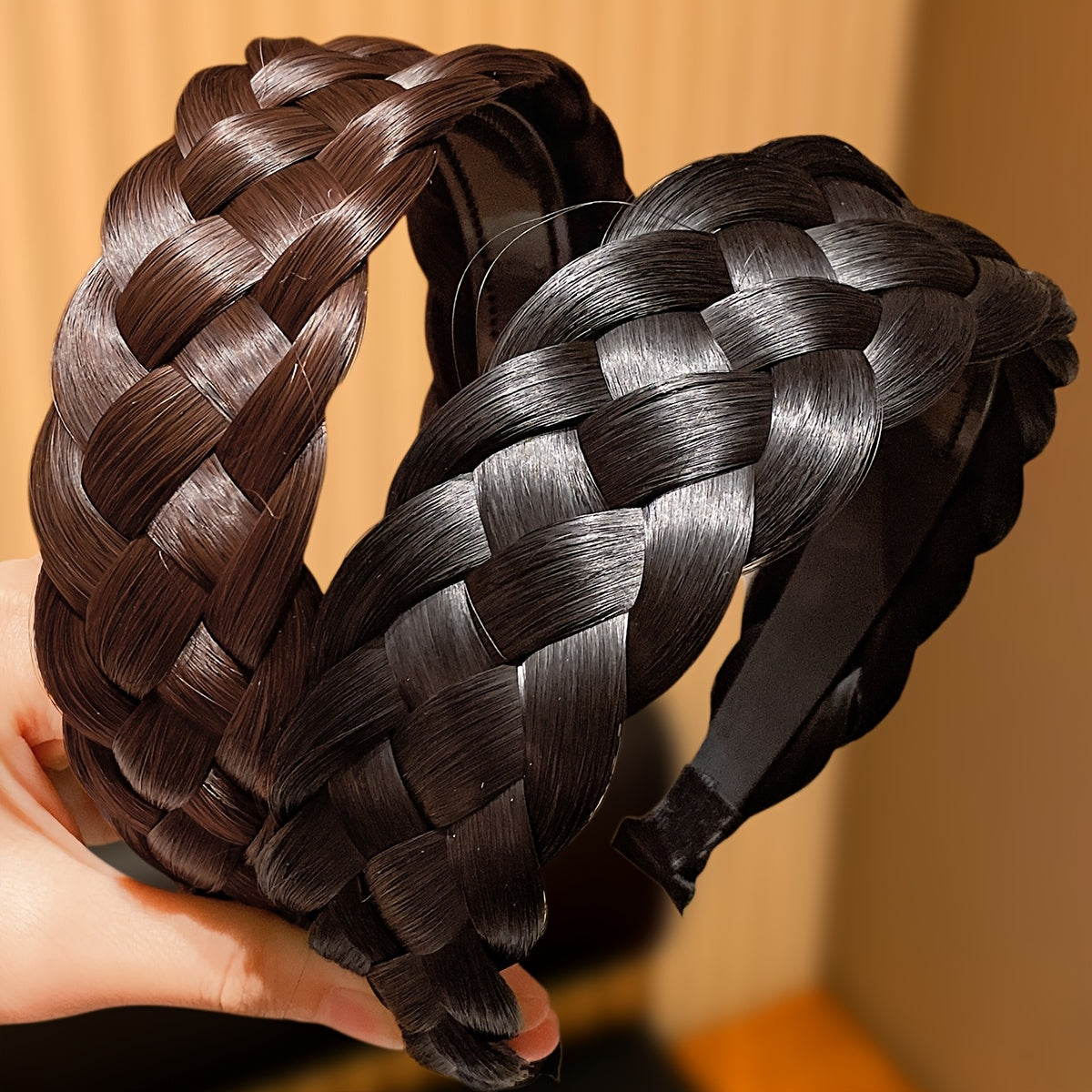 1pc multicolor thick braided womens headband gift women