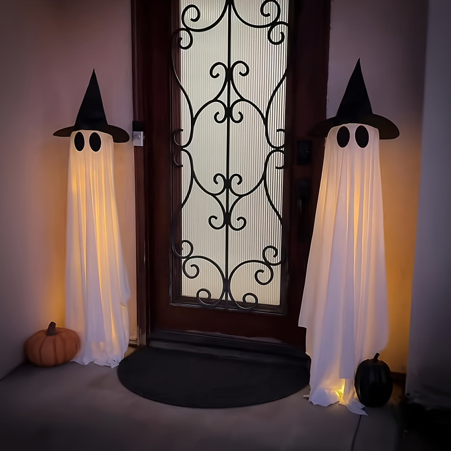 2pcs outdoor halloween decorations large lighted decor set