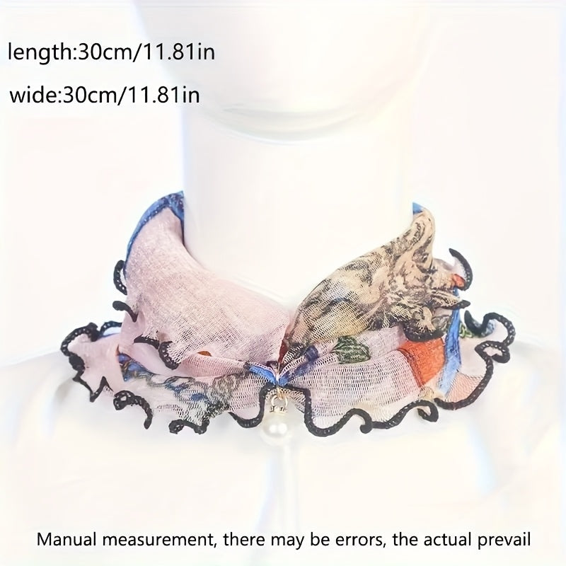 4pcs womens mesh headscarves chiffon veil neck covers