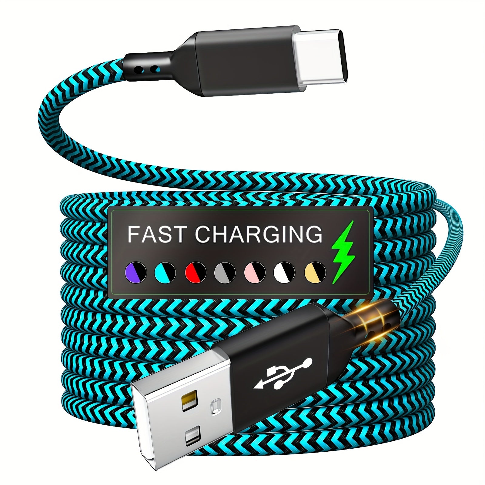 type c charger fast charging usb type c cable braided super