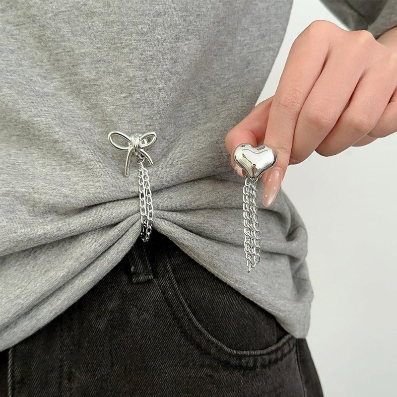 6pcs multi functional clothes clips cutting pants   metal
