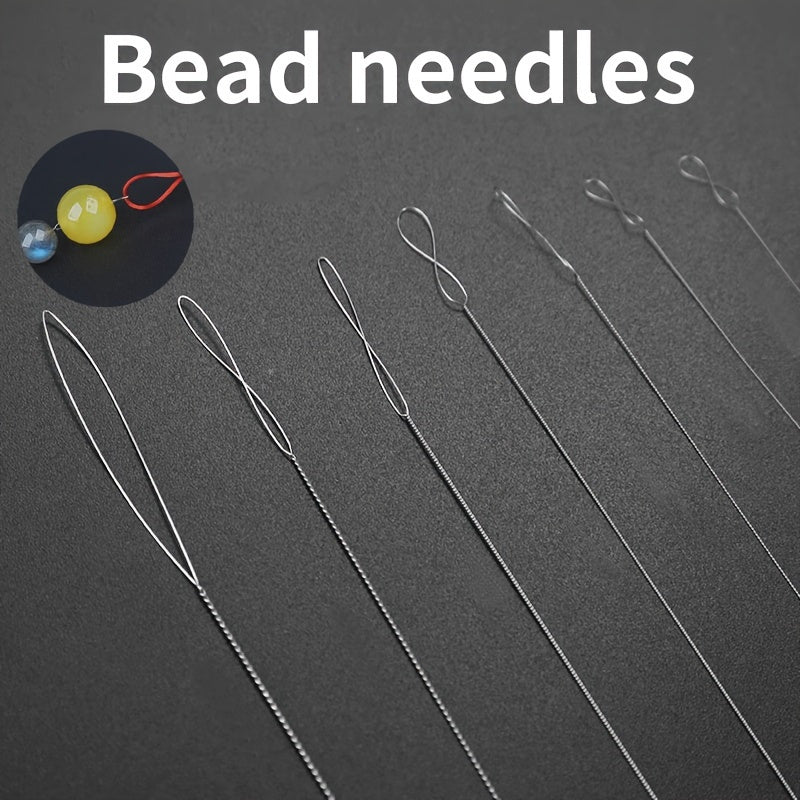 7pcs bead threading needle kit ideal jewelry creation