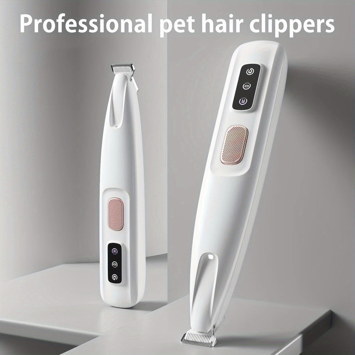 1 pet grooming electric clipper usb rechargeable led light