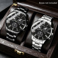 2pcs unisex fashion casual quartz watch combo set perfect