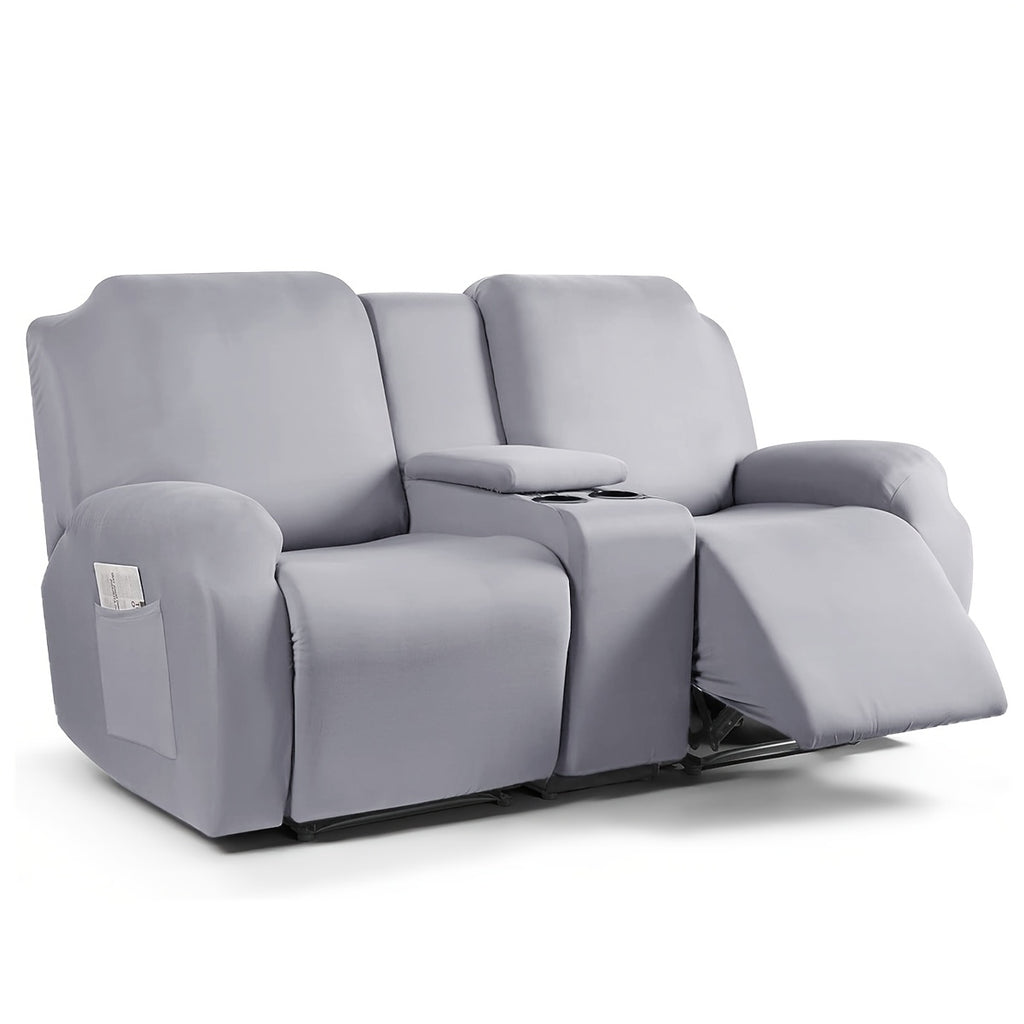 1 2 3 seater fiber fabric recliner sofa cover segmented
