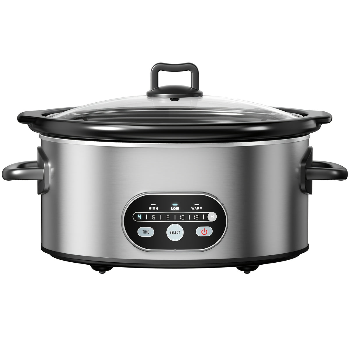 6 8 qt large electric slow cooker 3 heating settings
