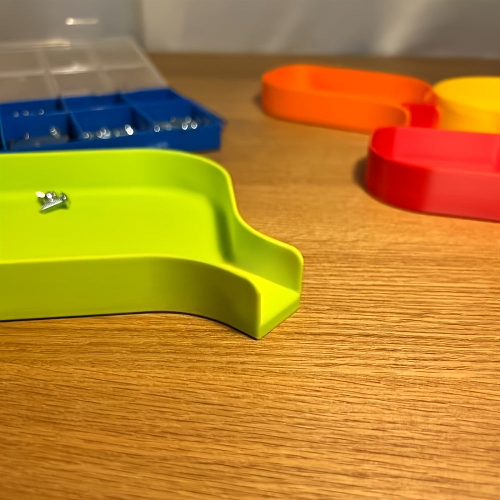 tool storage funnel tray 5mm raised edge prevents screws