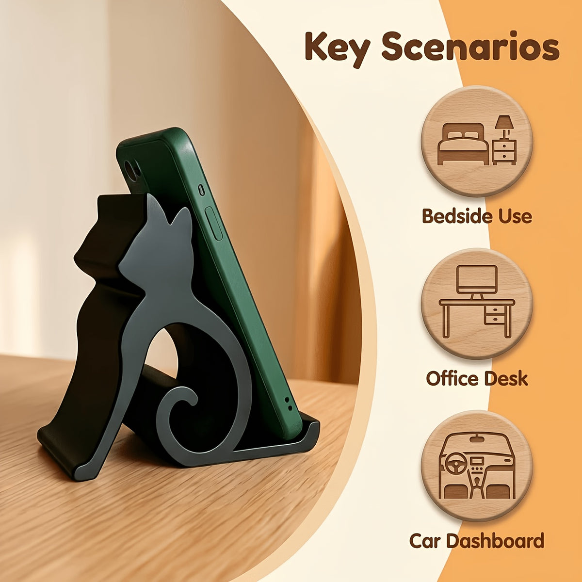 cute cat phone holder universal lazy bracket phone tablet