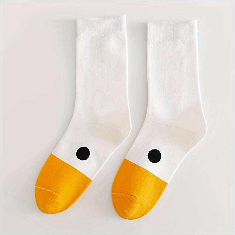 1 pair goose head socks women ins hip hop trendy socks