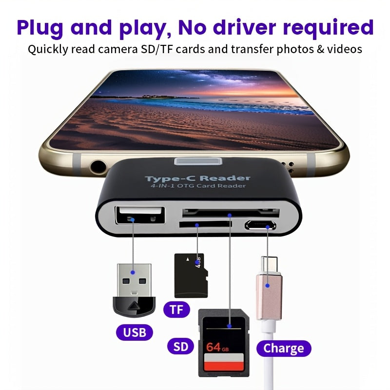 portable otg card reader writer suitable type   plug