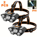 2pcs rechargeable headlamps 5   led headlamps