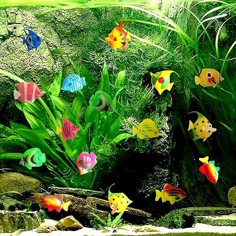 floating ornamental fish set suitable realistic plastic