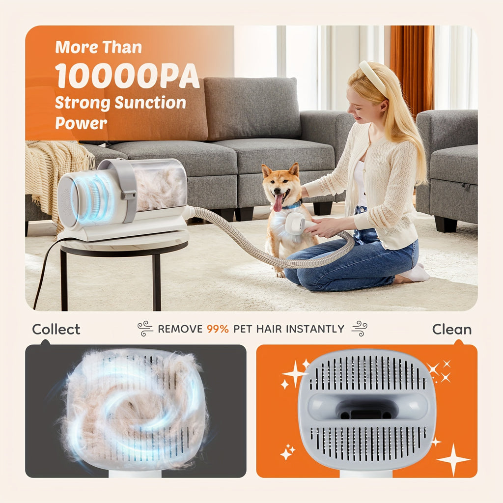 pet grooming vacuum kit 5 in 1 vacuum suction