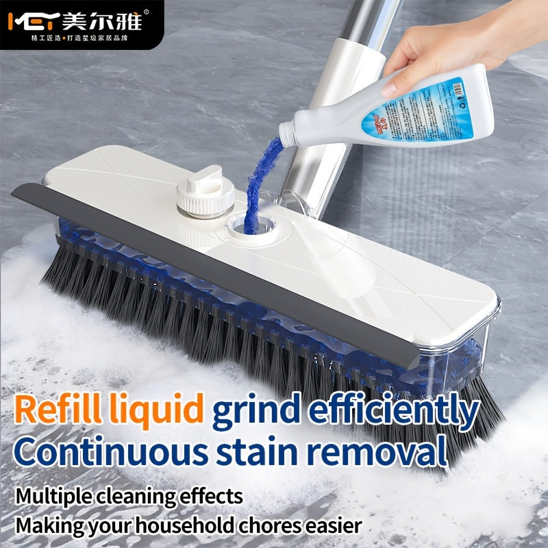 4 in 1 v shaped floor scrub brush liquid storage