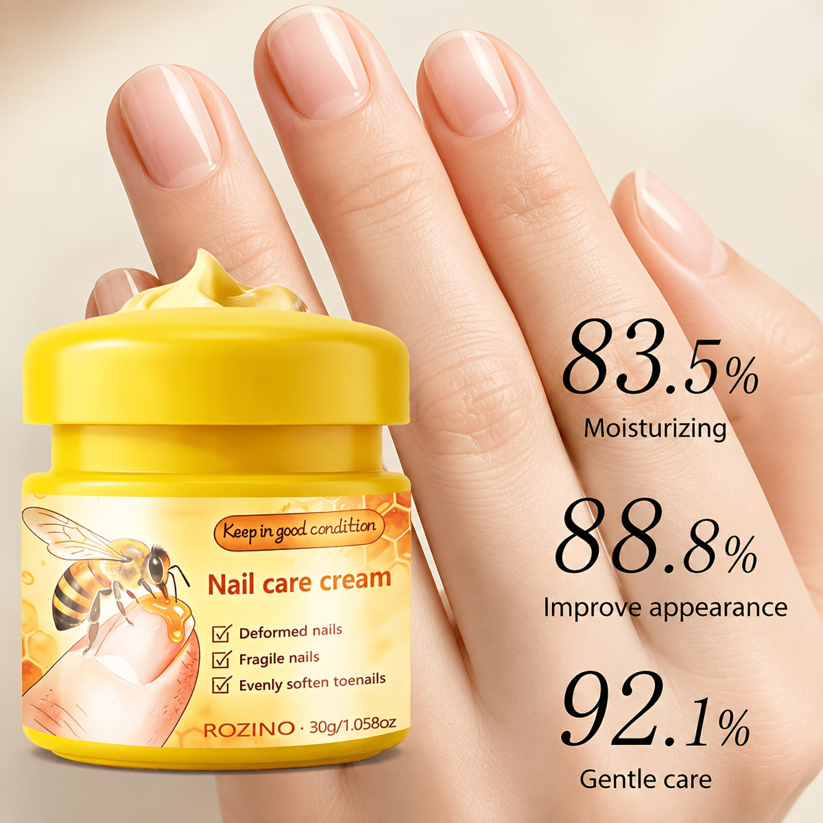 nail care cream providing 24 hour