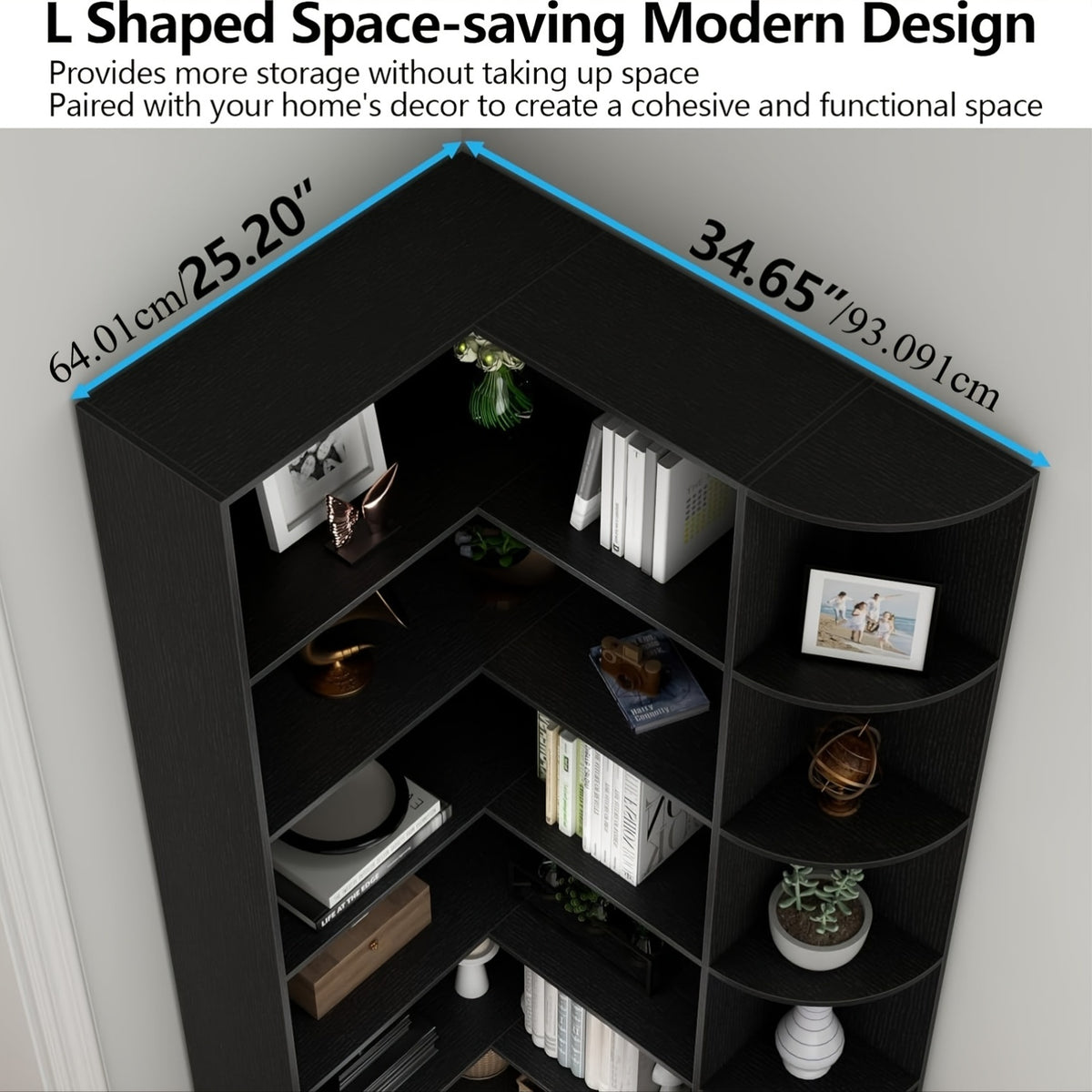 contemporary 71 inch tall bookshelf a   corner unit