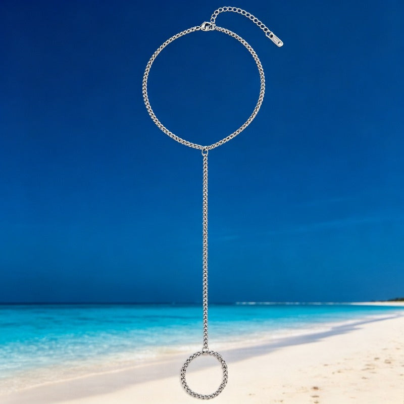 1pc 2pcs mens minimalist   chain anklet 304 stainless