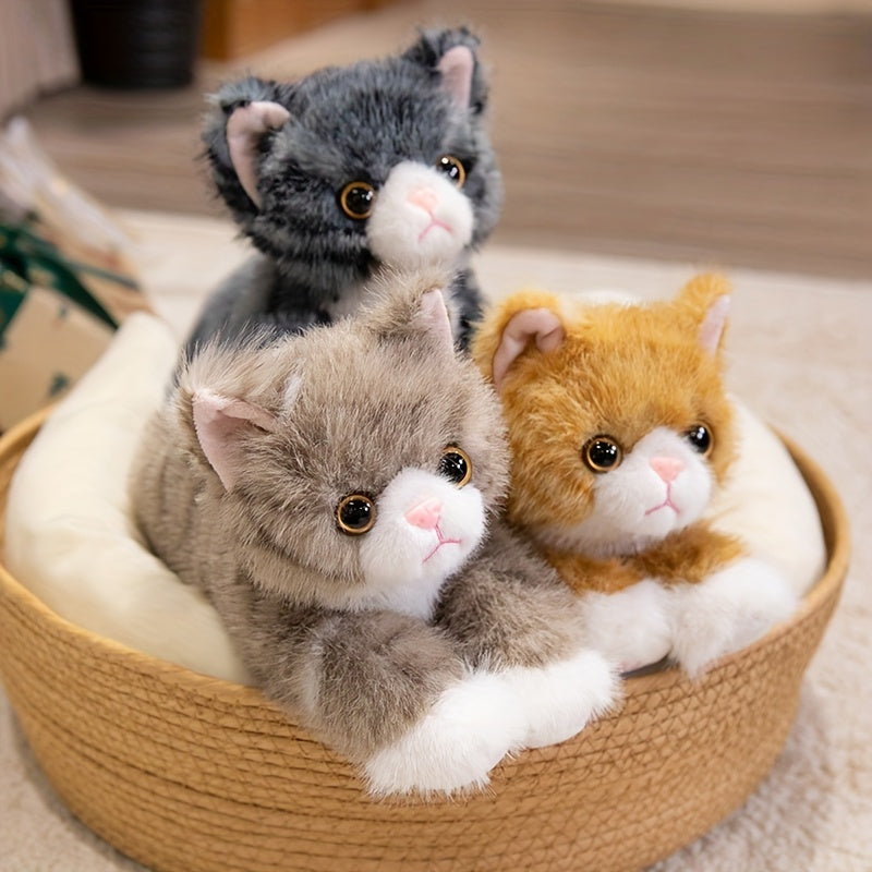 premium stuffed animal plush toy realistic cat plush animals