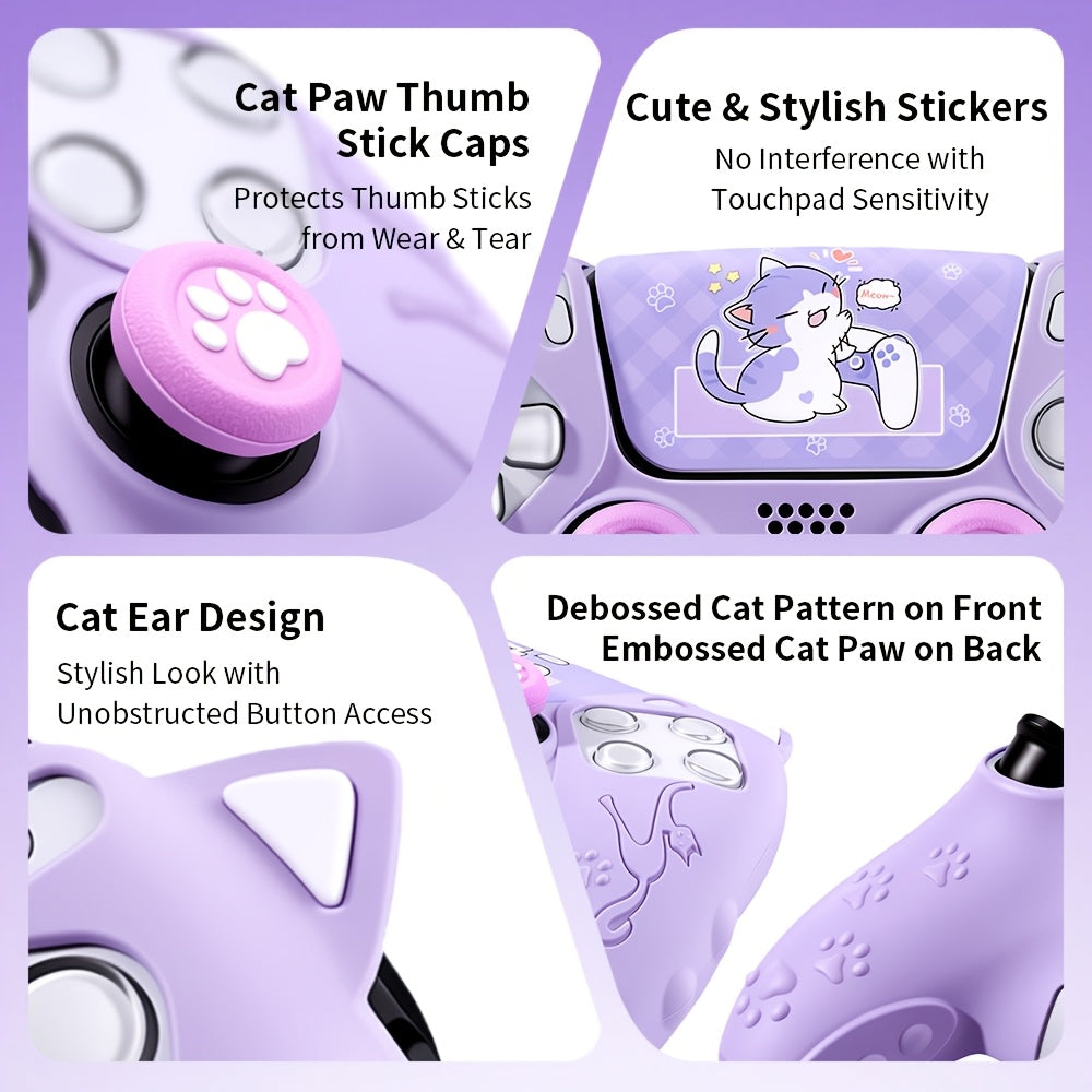 cat ear cover ps5 controller soft case ps5 controller