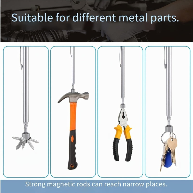 3 in 1 stainless steel telescopic magnetic tool manual iron