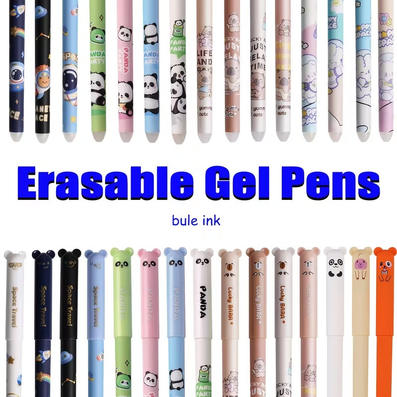 random 12pcs animal shaped erasable gel pen set 0 5mm fine