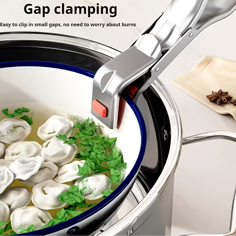 stainless steel anti scalding clip kitchen bowl lifter
