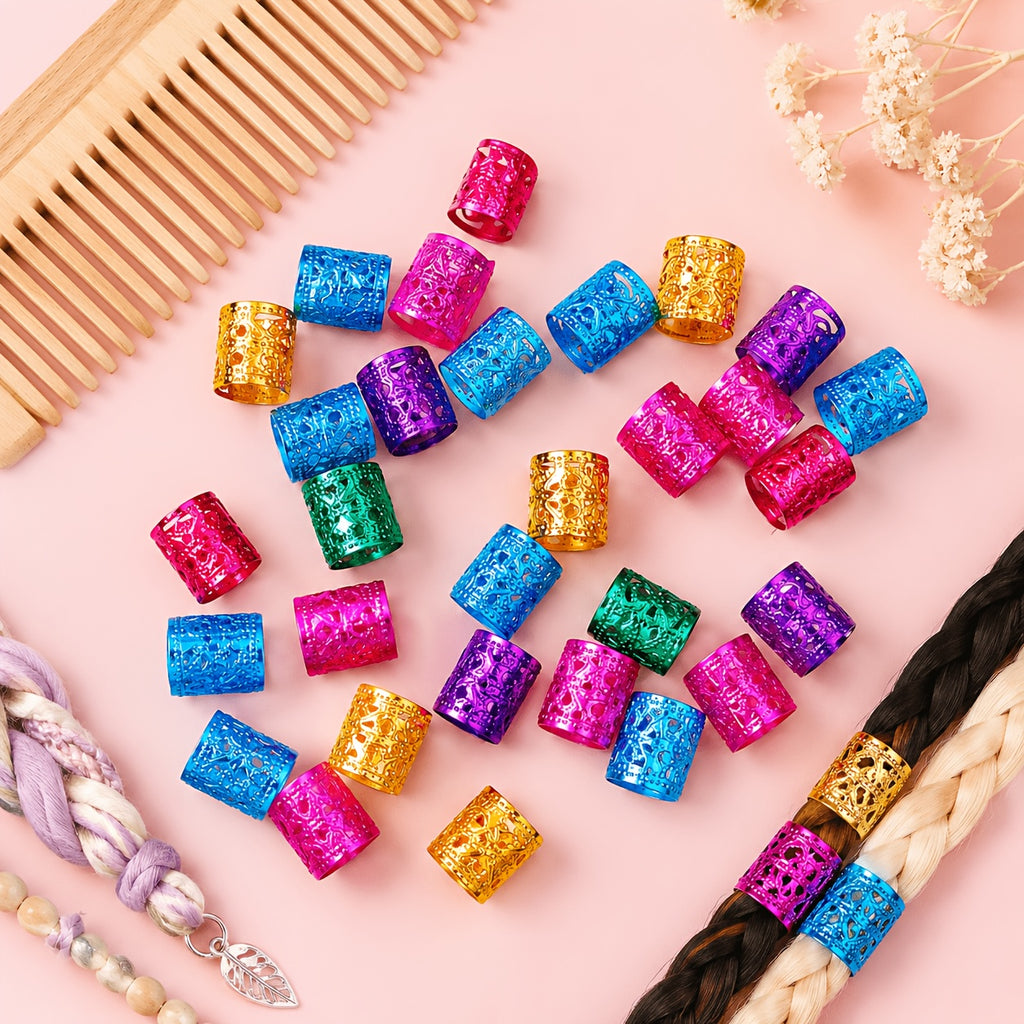 50 colorful hair accessories summer braiding ornaments