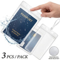 3pcs pack waterproof passport holder anti lost passport