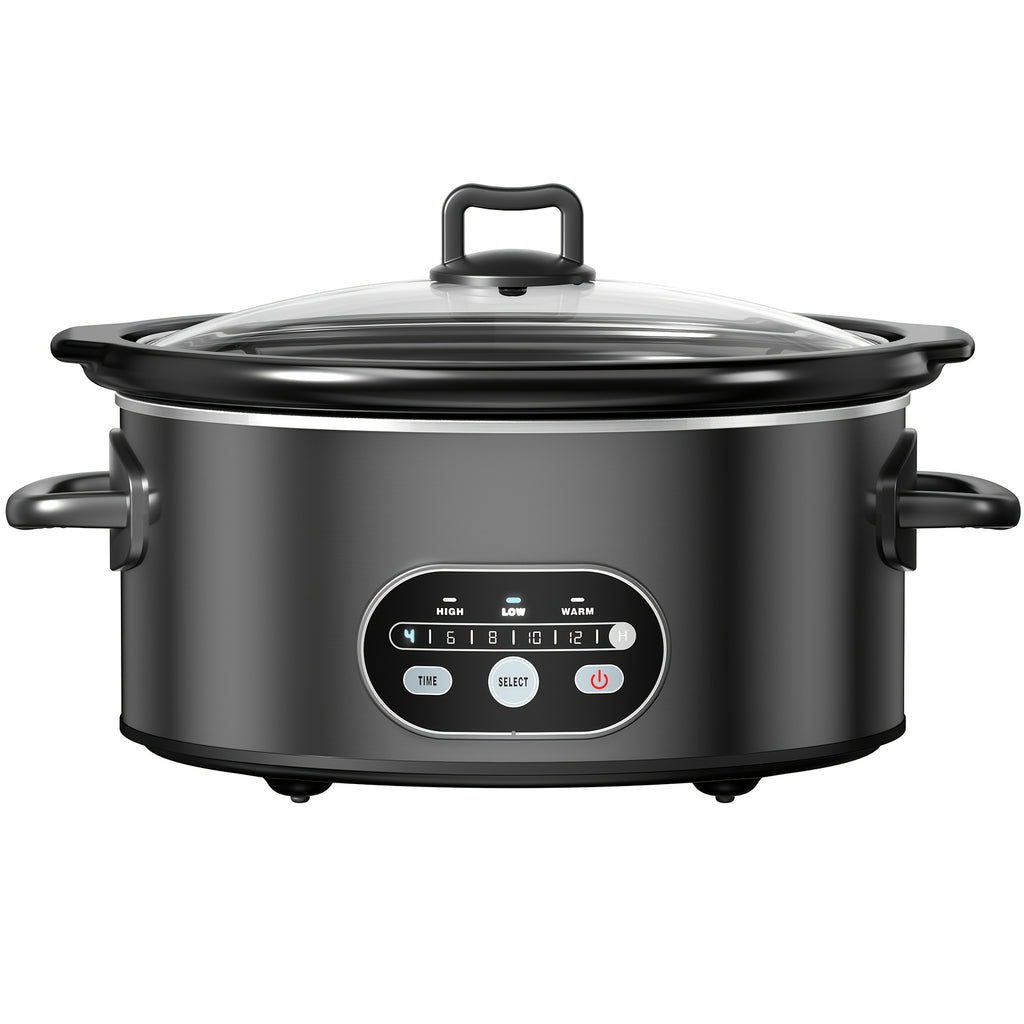 6 8 qt large electric slow cooker 3 heating settings