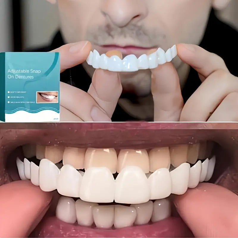 adjustable snap cosmetic teeth veneers flexible comfortable