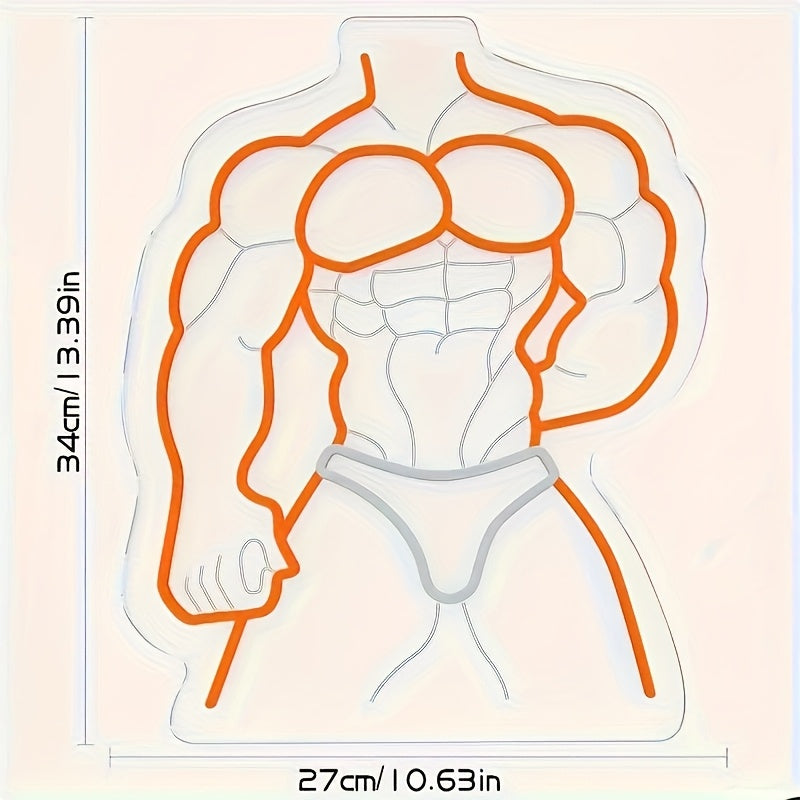 series   muscle men led neon sign