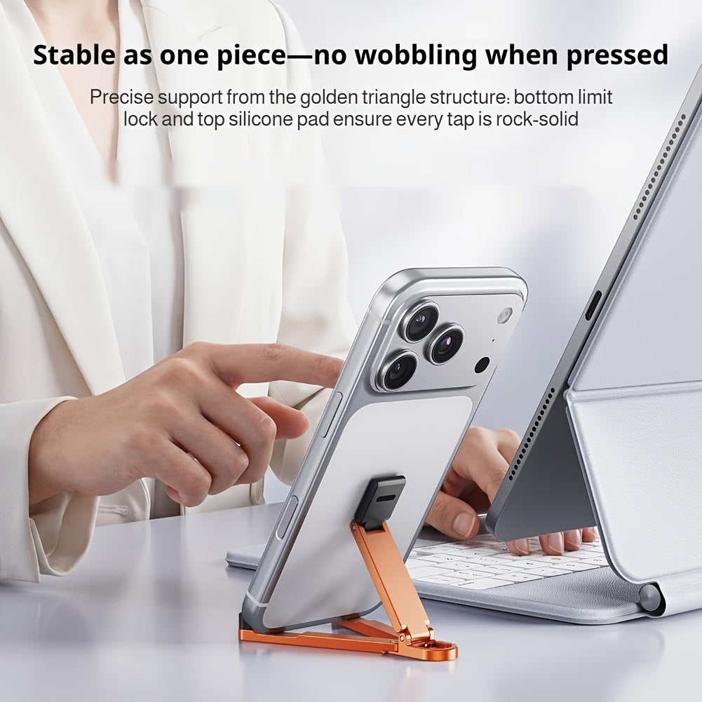 foldable mini keychain phone stand spring hook portable