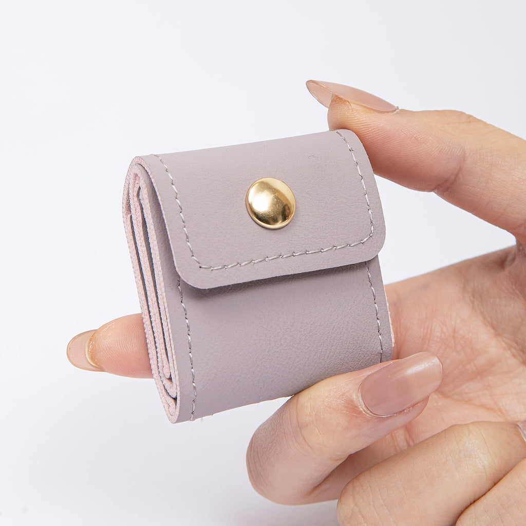 ladies wallet portable foldable jewelry roll coin purse mini