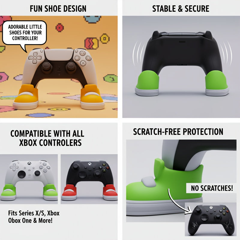 game controller fun stand colorful shoe shaped holder