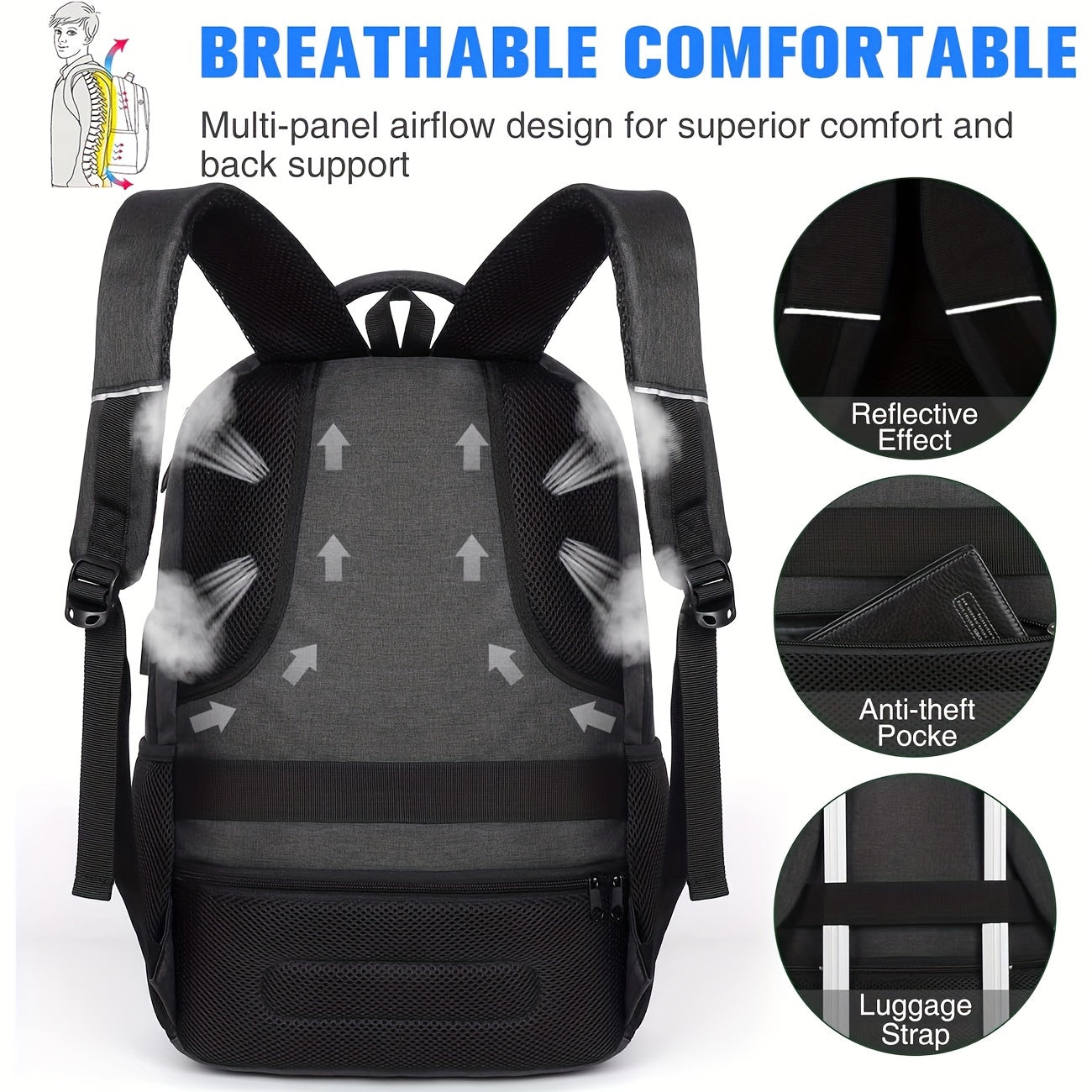 backpack men women school backpack teens 15 6 inch laptop