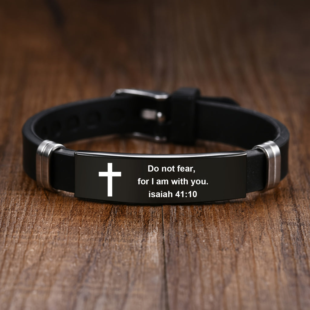 304 304 stainless steel bible bangle bangle bracelet