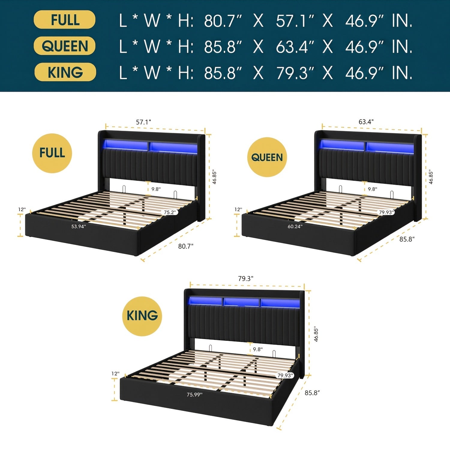 lift storage bed frame velvet vertical channel