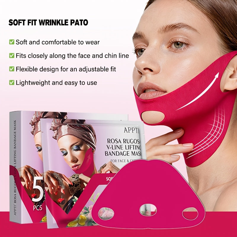 v line lifting face mask face neck wrinkle patches neck mask