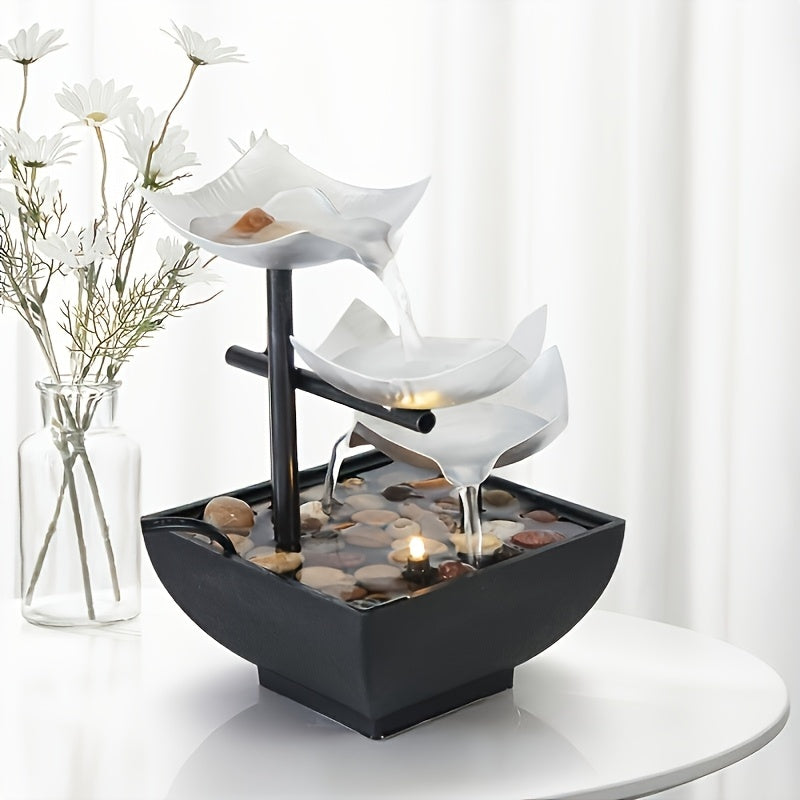 indoor led table fountain waterfall fountain table decor