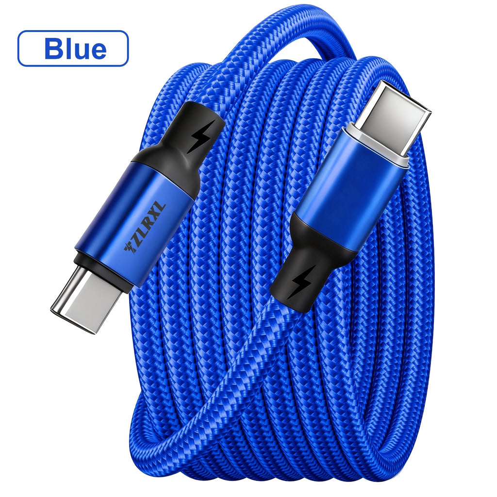 type c 100w nylon braided super fast charging data cable