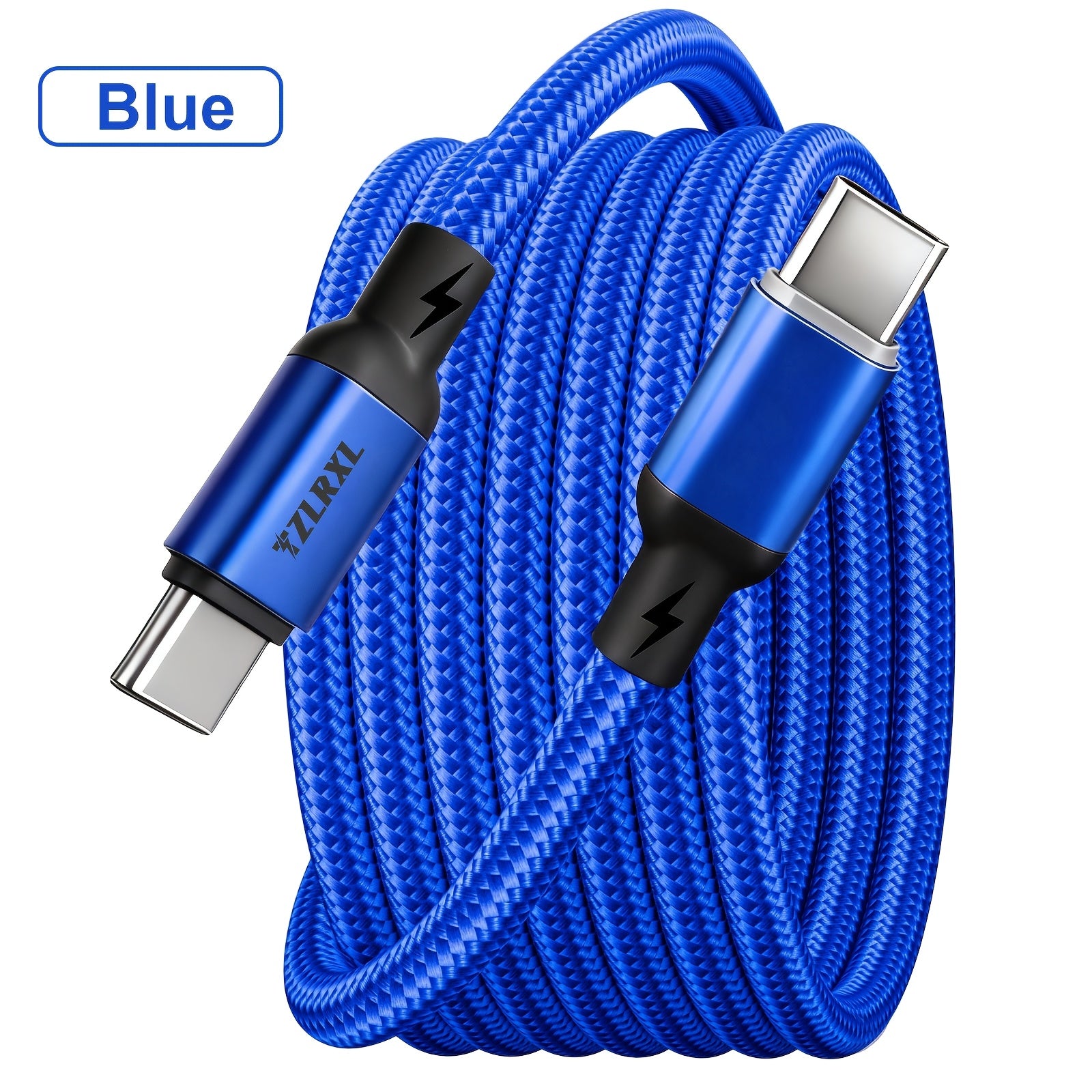 type c 100w nylon braided super fast charging data cable