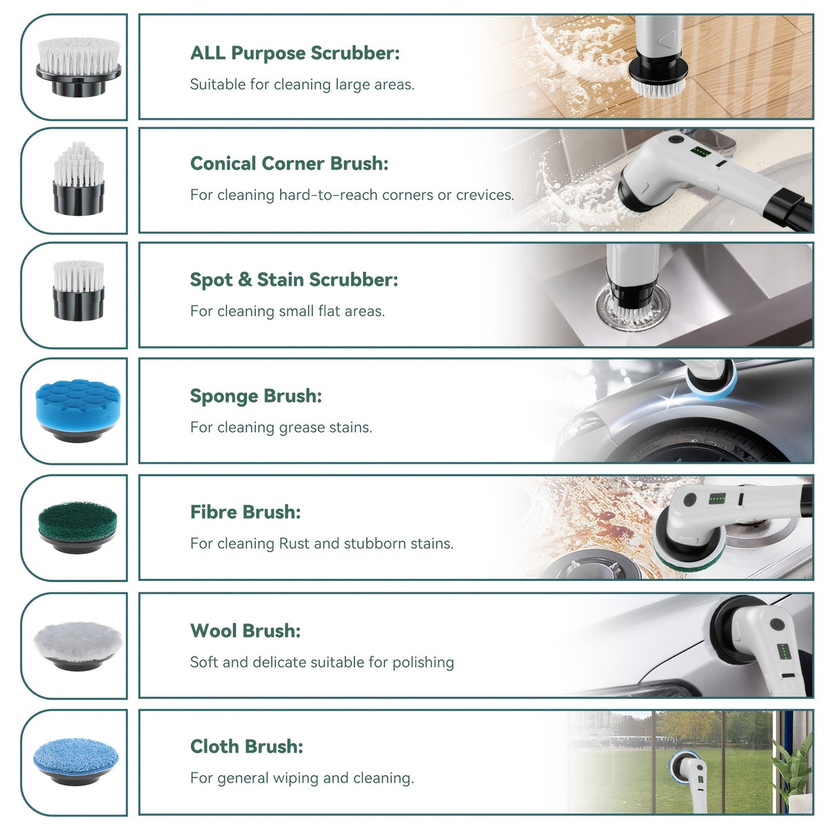 2026 new multifunctional electric cleaning brush telescopic