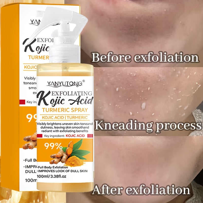turmeric kojic acid exfoliating spray multi functional spray