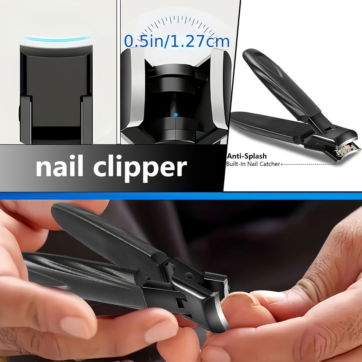 9pcs long handle heavy duty nail clipper set sharp curved