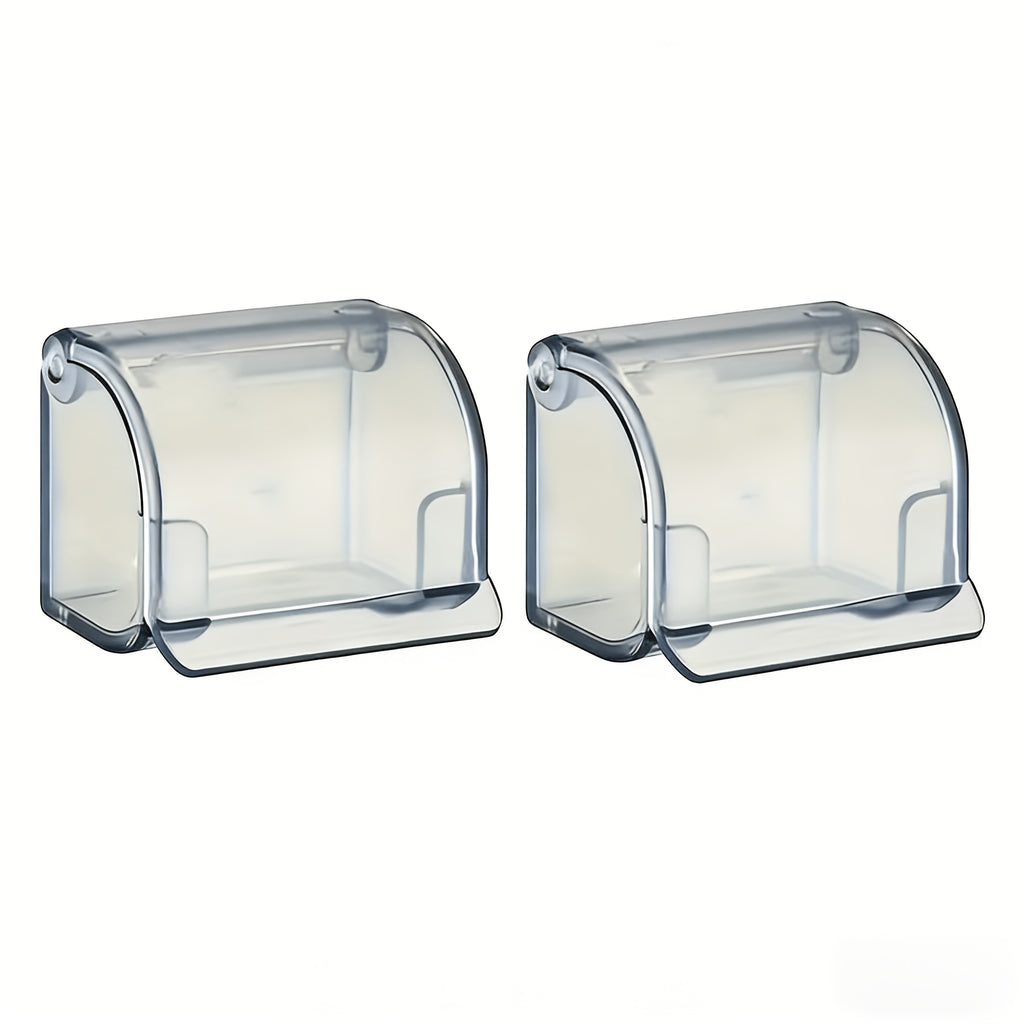 2pcs set razor holders storage boxes no drill dust proof