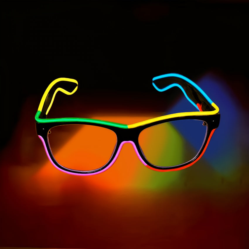 colorful led light glasses fluorescent party glasses a multi