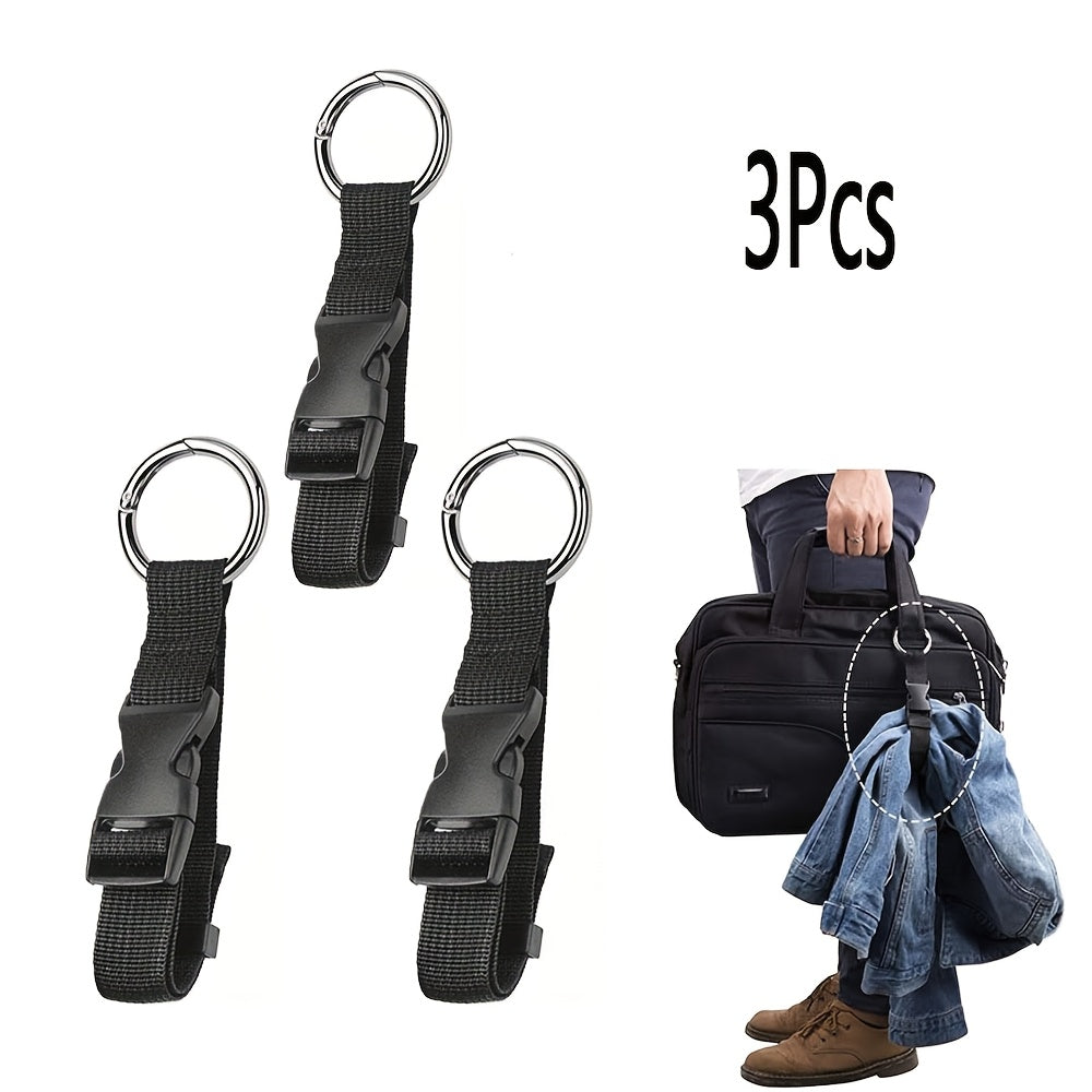 3pcs   nylon luggage strap anti theft clip