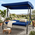 3 person patio porch swing outdoor   swing glider