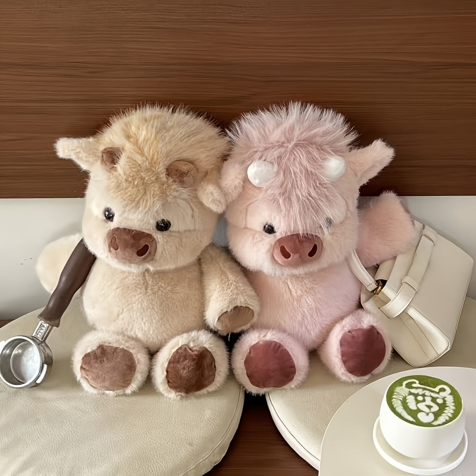 40cm 15 74in kawaii highland cow stuffed animal soft plush
